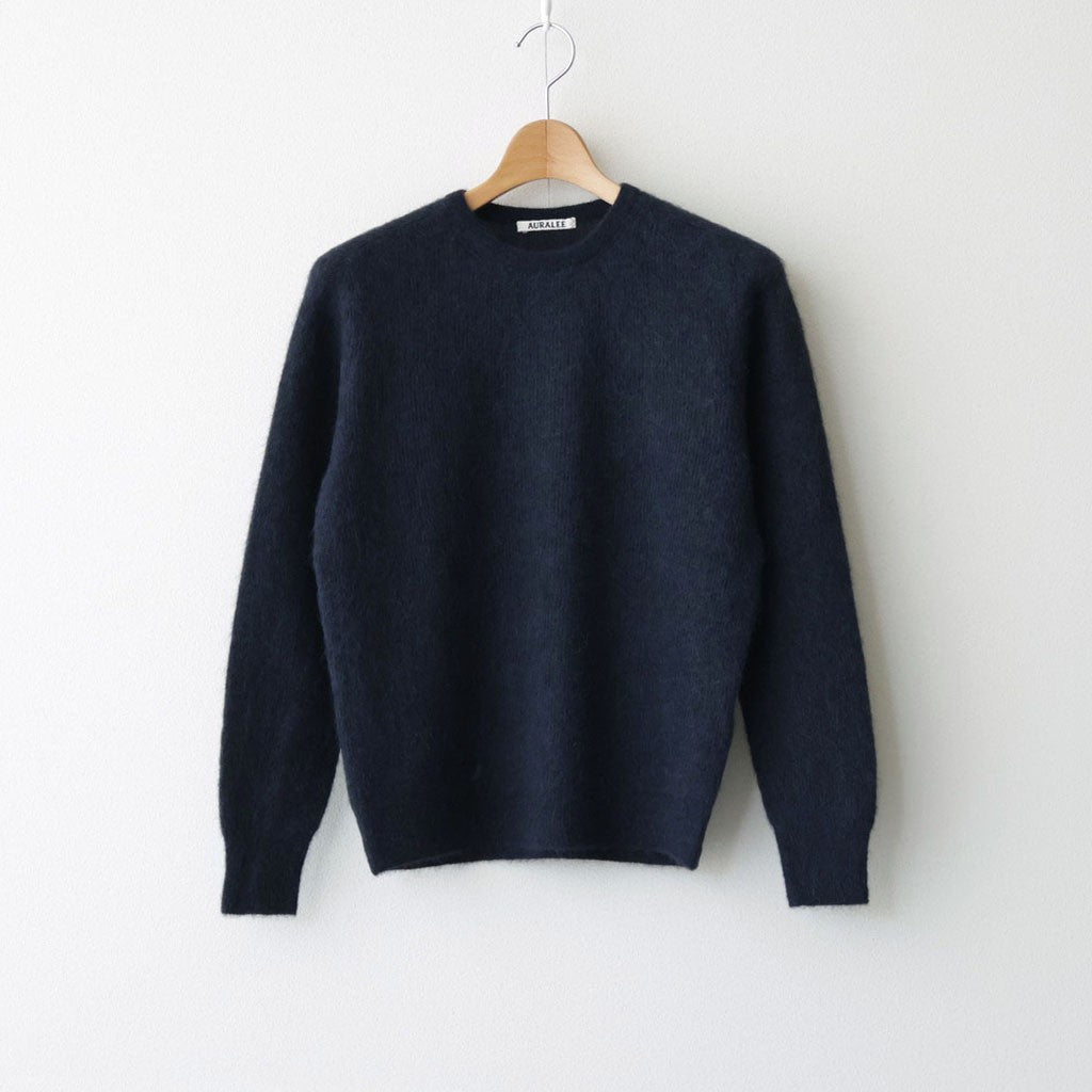 BABY SURI ALPACA SHEER KNIT P/O #NAVY [A26AP05AK]