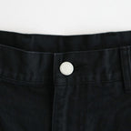 綿キャンバス 多素材MIX 製品加工 パンツ #BLACK [HQ-P024-051]