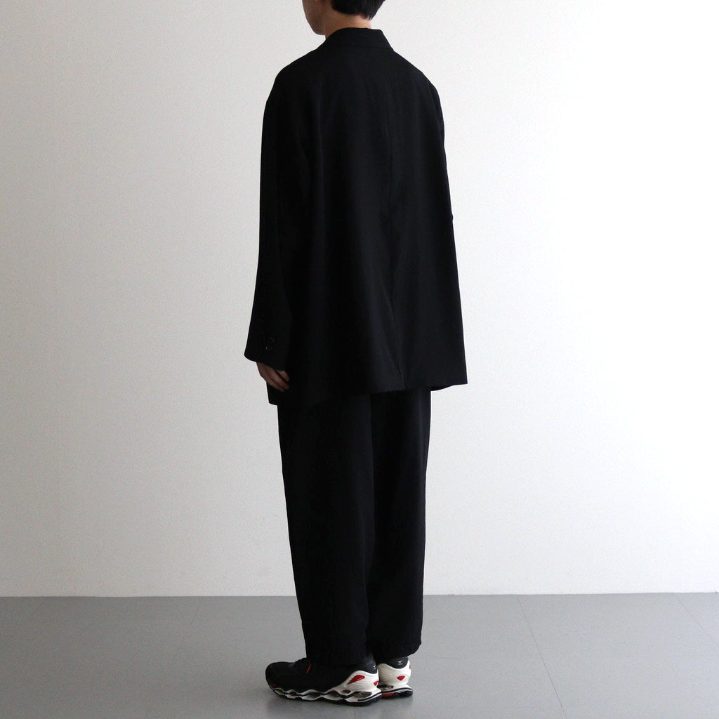 Boiled Wool Wide Easy Pants #BLACK [GM251-40267]