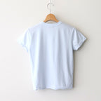 FRESCA SINGLE JERSEY TIGHT FIT T-SHIRT #SAX [KKAGGM0402]