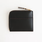 L字型ZIP財布 - TRIPLE STITCH #Black [8Z-S310-051]