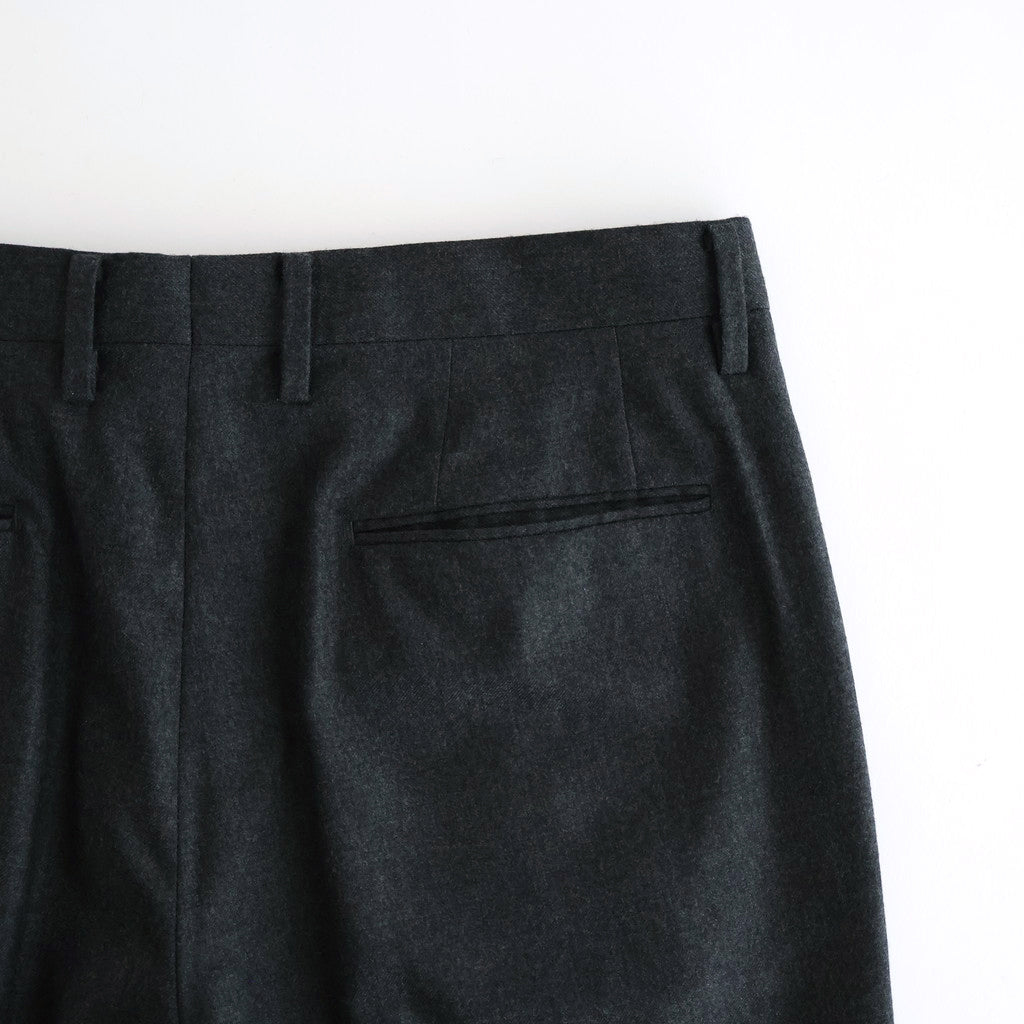 SUPER LIGHT WOOL TWO-TUCK SLACKS #TOP CHARCOAL [A25AP02OS]