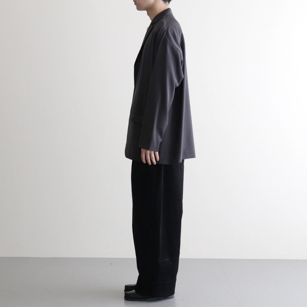 モールスキンシンプル2タックワイドPT #BLACK [D225-P653]