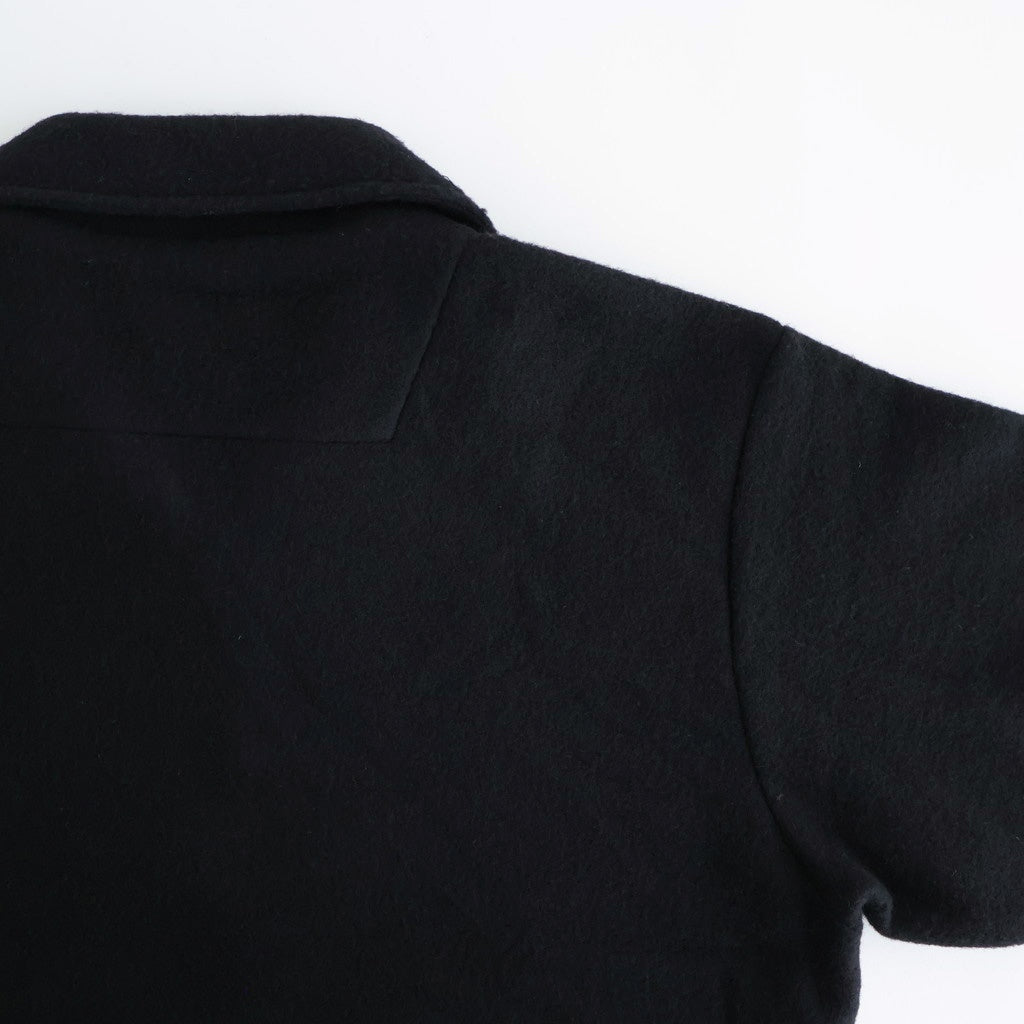 Wool Fleece Half Zip Pullover #BLACK [YK25FW01090B]