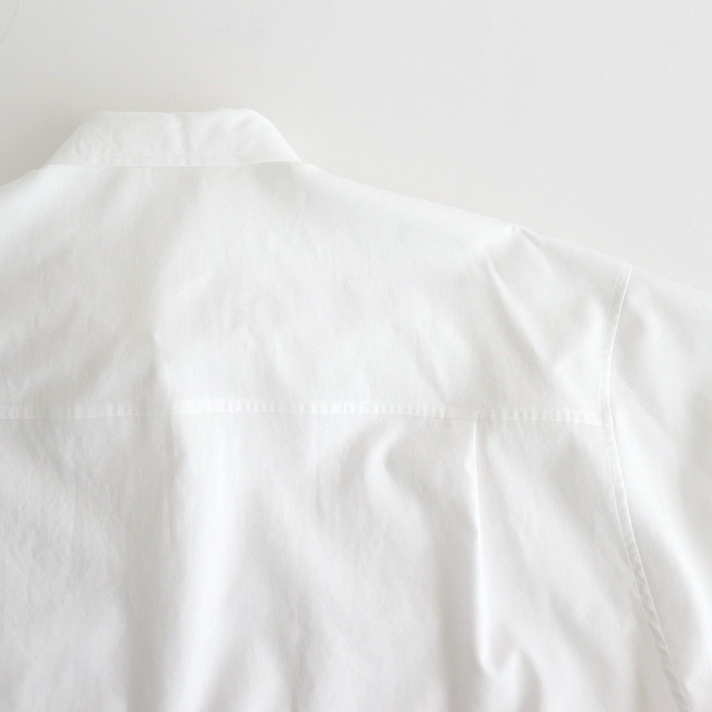 WASHED FINX TWILL BIG SHIRT #WHITE [A25SS02TN]