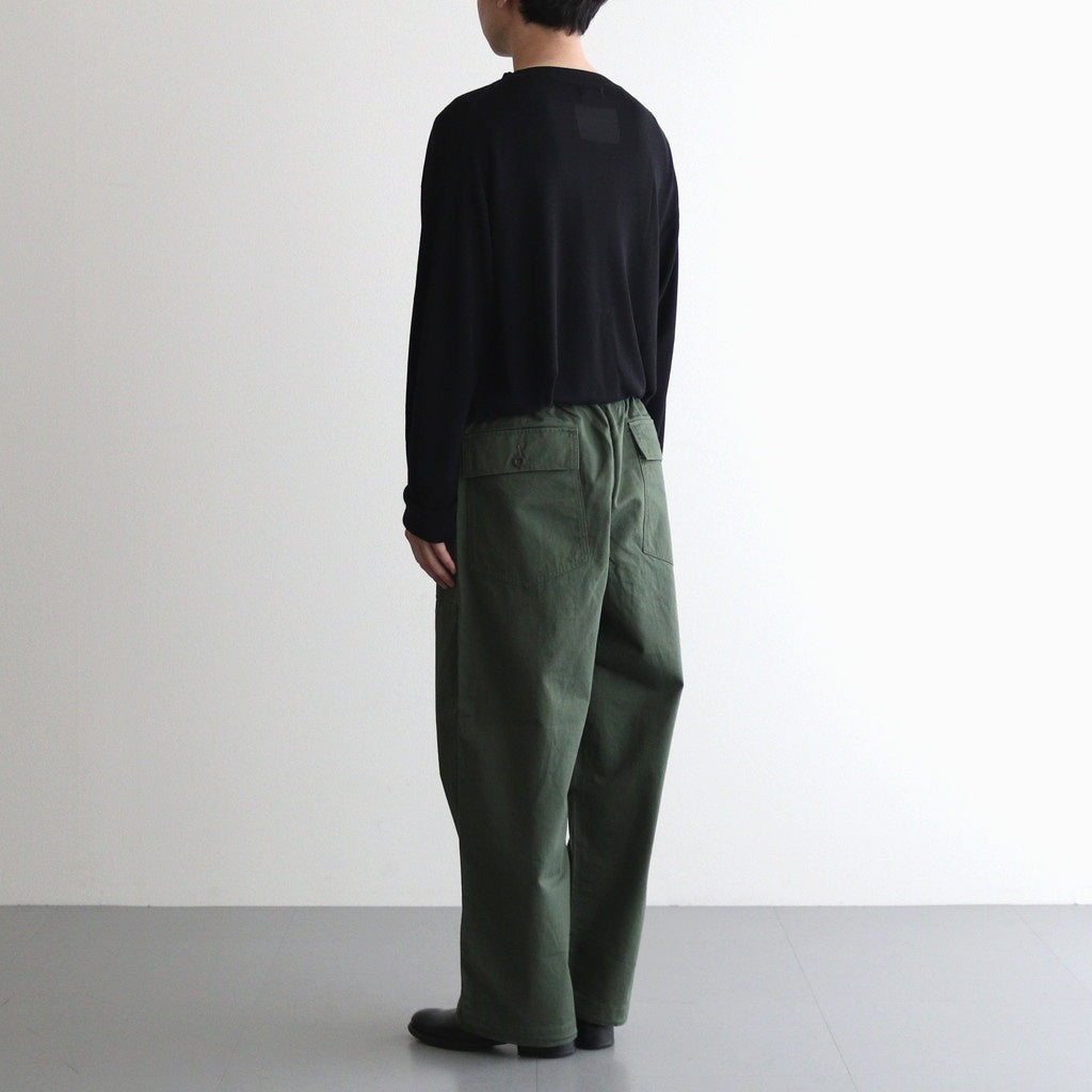 UTILITY BAKER PANTS #OLIVE [FSC251-40139]
