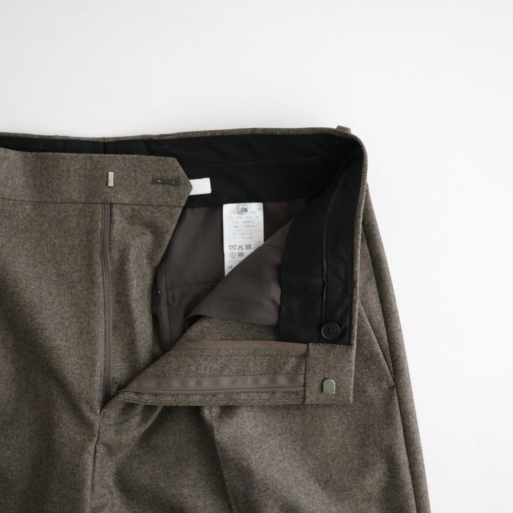 MERINO COLLEGE FLANNEL STANDARD PANTS #MOCHA [PRAGLW0900]
