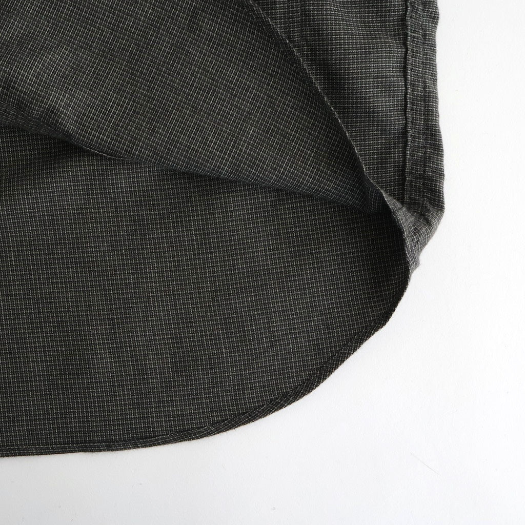 綿チェックジップシャツジャケット #GRAY [HP-B023-051]