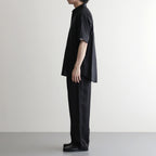 COTTON SILK OVERSIZED SS SHIRT #BLACK [ST.1498]