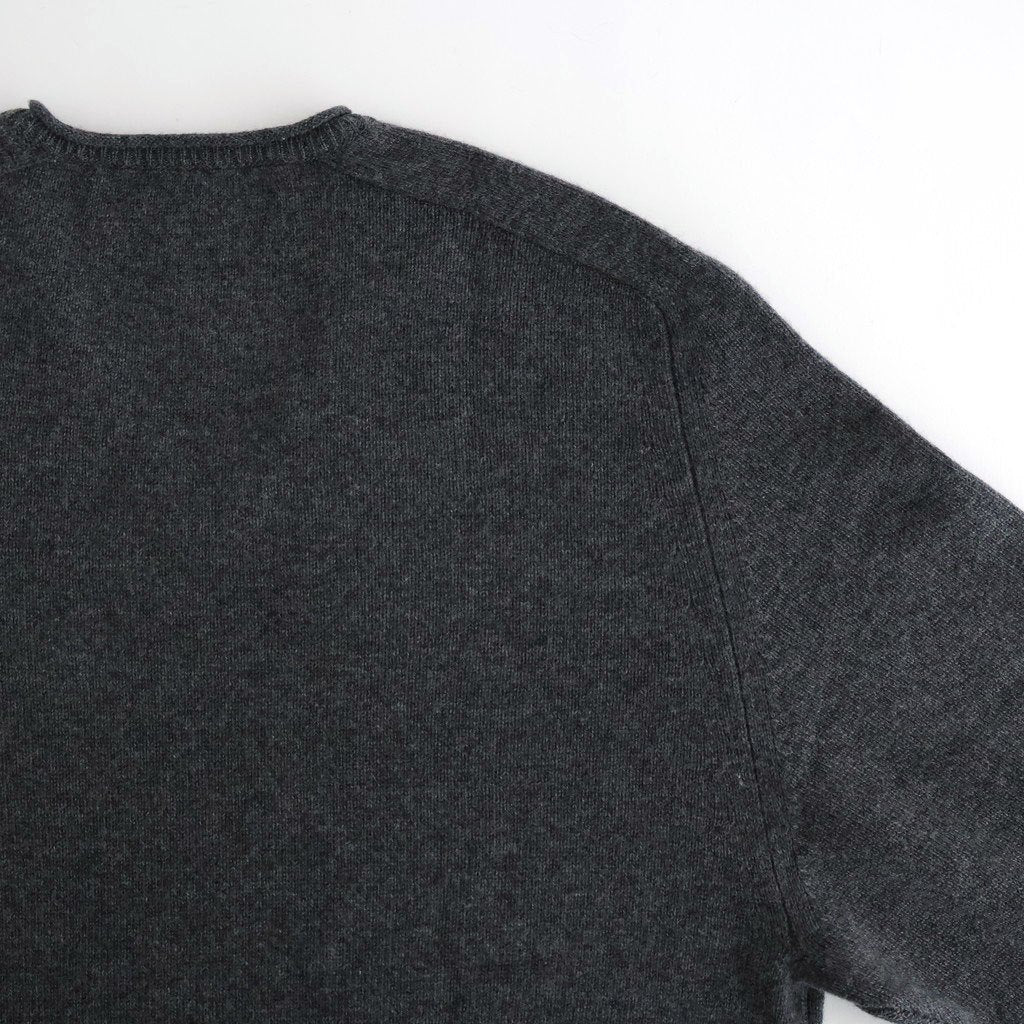Cashmere V Neck #CHARCOAL [I25AW-IBC63]