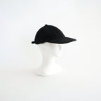 ウールヘリンボーン生地縮絨×レザー キャップ #CHARCOAL [HR-K601-051]