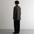 LIGHT WOOL MAX GABARDINE JACKET #DARK BROWN [A25SJ01MG]