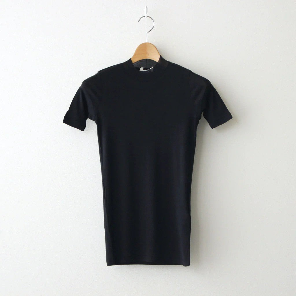 SUPER HIGH GAUGE SHEER RIB TEE #BLACK [A00T03HF]