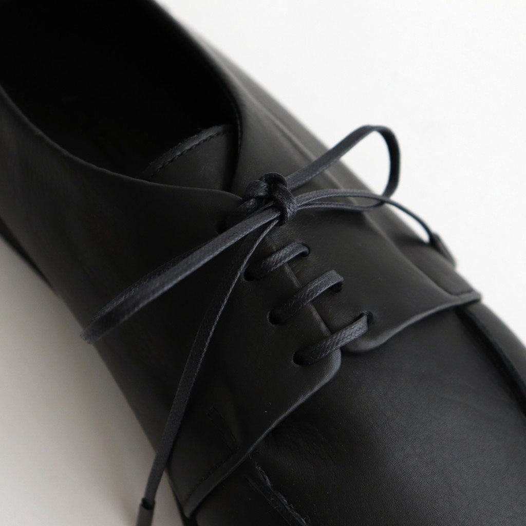 LEATHER LACE-UP SHOES #BLACK [A25AS06QD] – ciacura