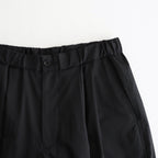 Silicon Poplin Two Tuck Easy Pants #BLACK [GM251-40148]