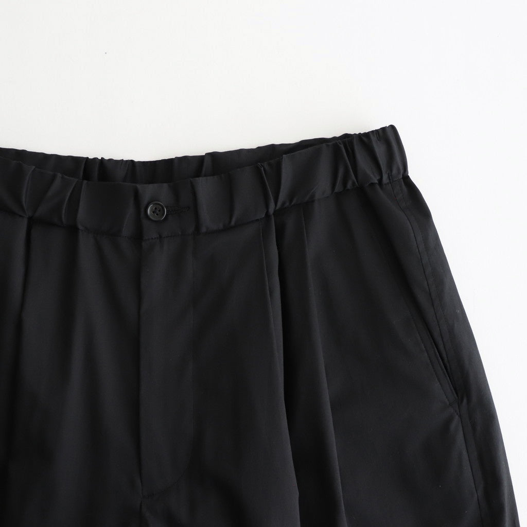 Silicon Poplin Two Tuck Easy Pants #BLACK [GM251-40148]