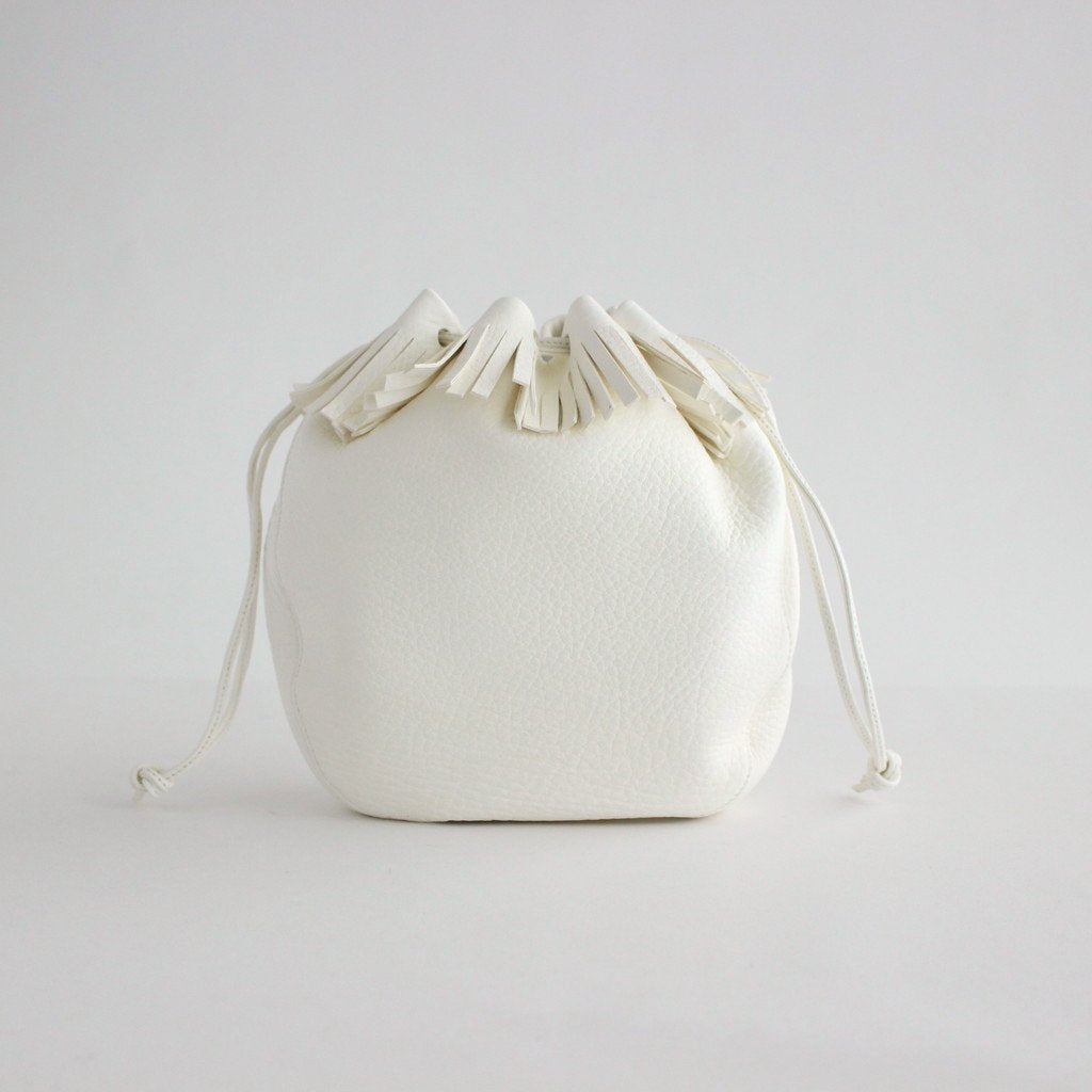 FRINGE SHOULDER POUCH：S #WHITE [DA67]