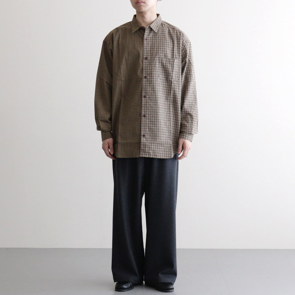綿フランネルチェックシャツ #KHAKI [HP-B021-051] – ciacura