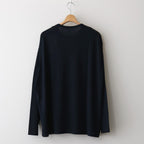 WASHABLE WOOL L/S TEE #NAVY [FSC241-70166B]