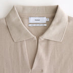 Cotton Pique Jersey S/S Skipper Polo #BEIGE [GU251-70057]