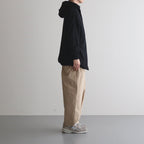 FCDPTD｜製品染＆ポリエステル裏毛 前開きパーカー #BLACK [GE_FR0304TD]