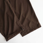 GARMENTDYED COTTON SILK TWILL EASY PANTS #BROWN [YK25SS001007P]