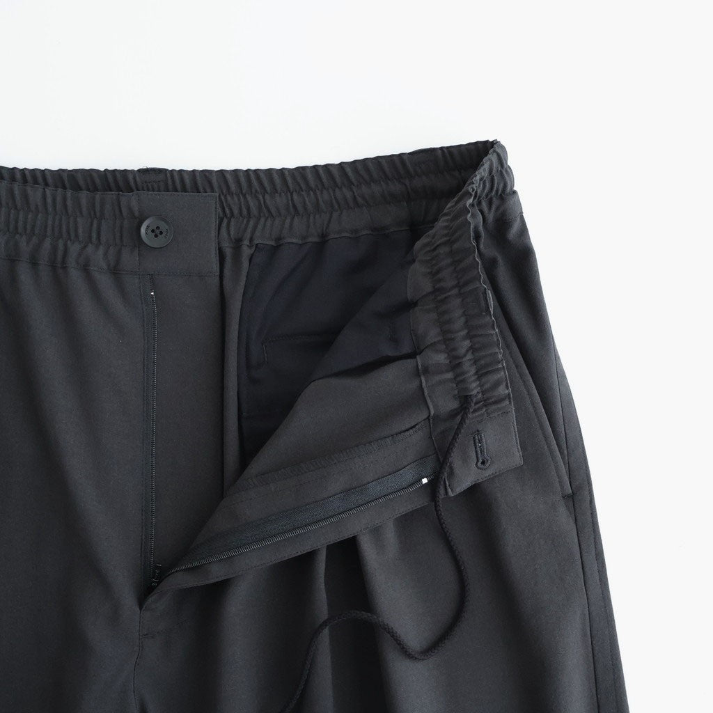 Wool Washer Tropical 2pleated Easy Trousers #CARBON [YK26SS01173P