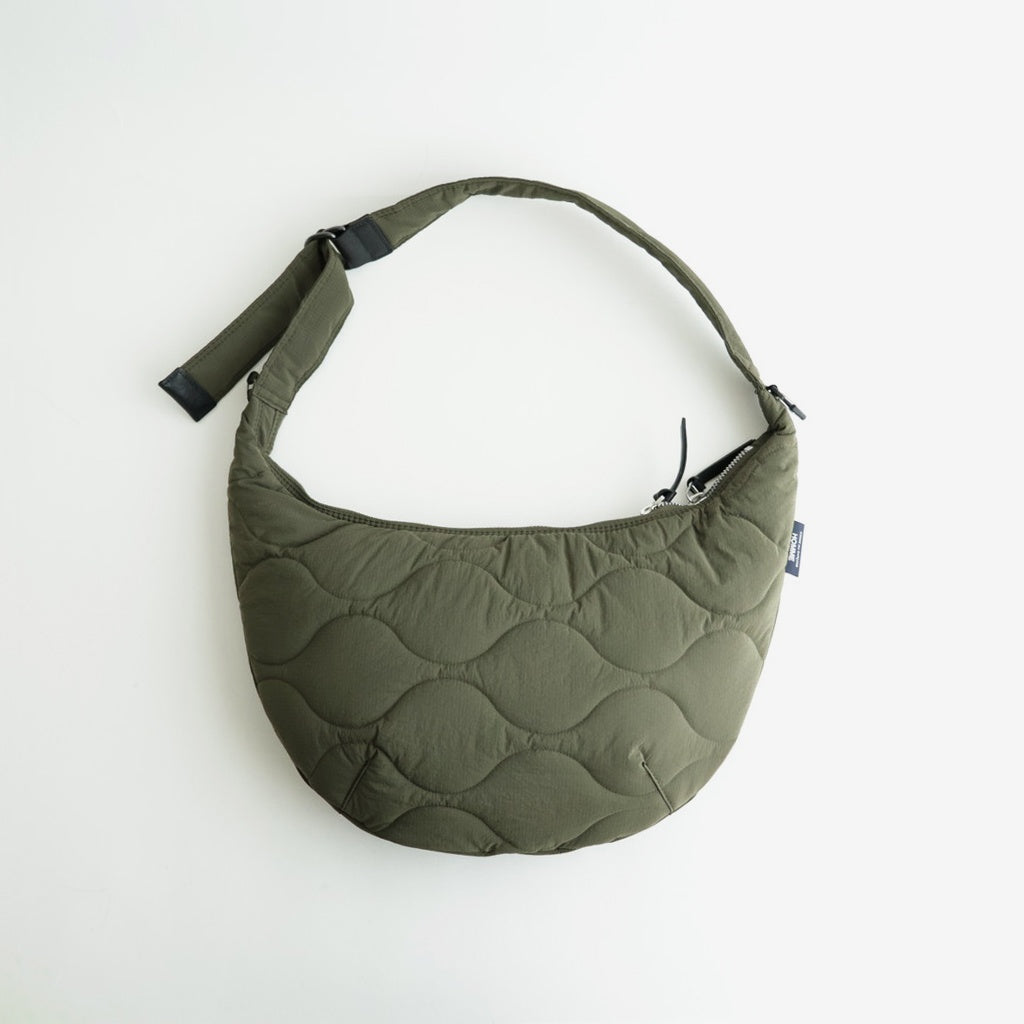 ナイロンリップストップキルティング ショルダーバッグ #KHAKI [HR-K205-051]