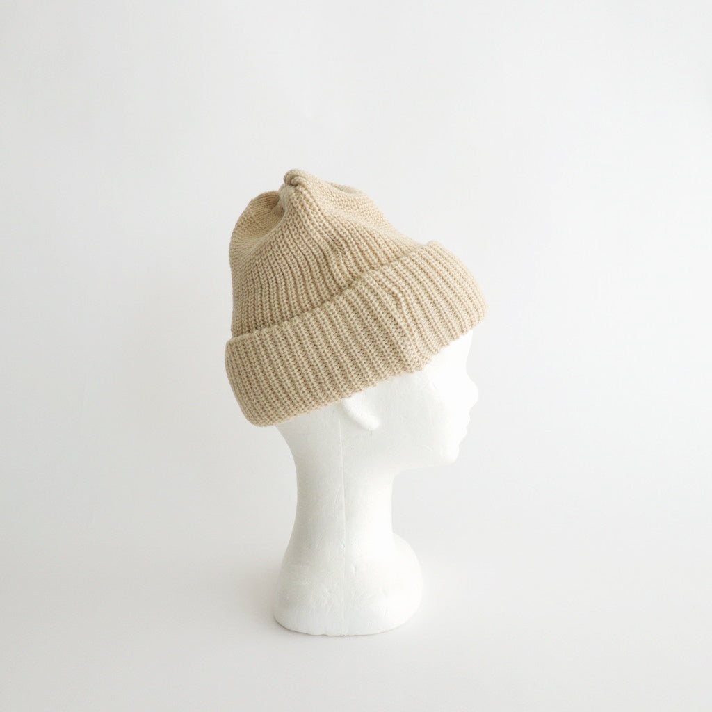 COZY CHUNKY BEANIE #RAW BEIGE [R5075-AW25]