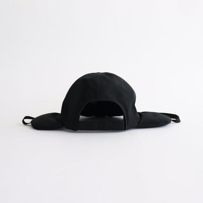 PADDED BRIM & EAR CAP #BLACK [NO.26077]