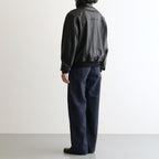 TEXTURED LAMB LEATHER BLOUSON #BLACK [A26AB01BL]
