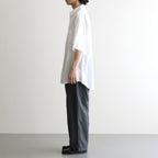 Broad S/S Oversized Regular Collar Shirt #WHITE [GM251-50013B]