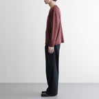 KEY-NECK PULLOVER #BROWN [N0030]