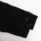 SUPER FINE WOOL MOSSER SOUTIEN COLLAR COAT #BLACK [A25AC04WM]