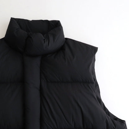 SUPER LIGHT NYLON RIPSTOP DOWN VEST #BLACK [A24AV03NL]