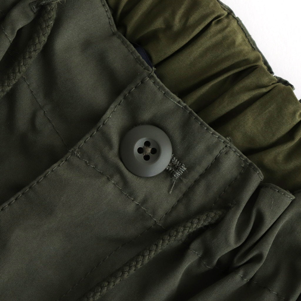 綿エステルウェザー オーバーパンツ #KHAKI [HO-P021-051]