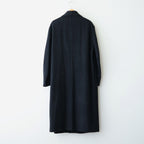 SUPER FINE WOOL MOSSER SHAWL COLLAR COAT #BLACK [A26AC02WM]