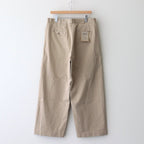 CHINO CLOTH PANTS WIDE #KHAKI [12654]
