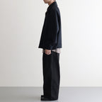 Melton Stand Collar Zip Blouson #BLACK [YK25FW01034B]