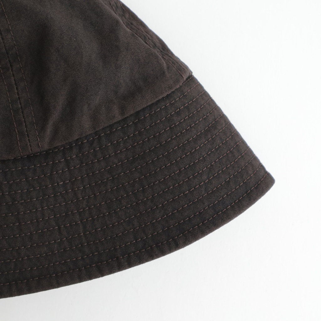 ナイロンオックス製品染セーラーハット #BROWN [HQ-K601-051]