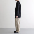 AZUMA Terry Pullover Polo Sweat #BLACK [GU261-70243B]