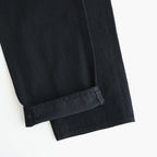 Denim Wide Straight Pants #BLACK [YK26SS01294P]