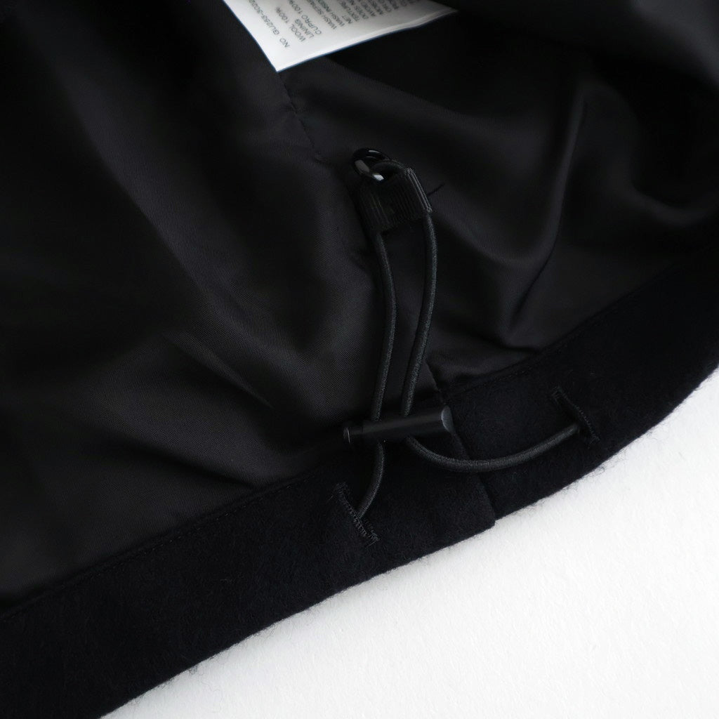 Wool Smooth Flannel Track Blouson #BLACK [GU253-30220B]