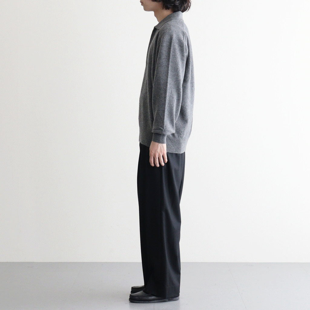EXTRA FINE WOOL KNIT SKIPPER #GREY [ST.1636]