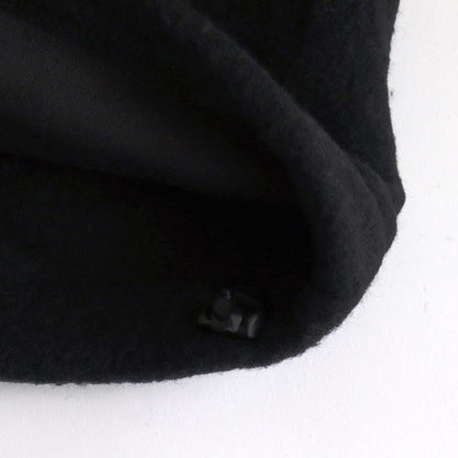 WOOL FREECE HALF ZIP PULLOVER #BLACK [YK24FW0801B]