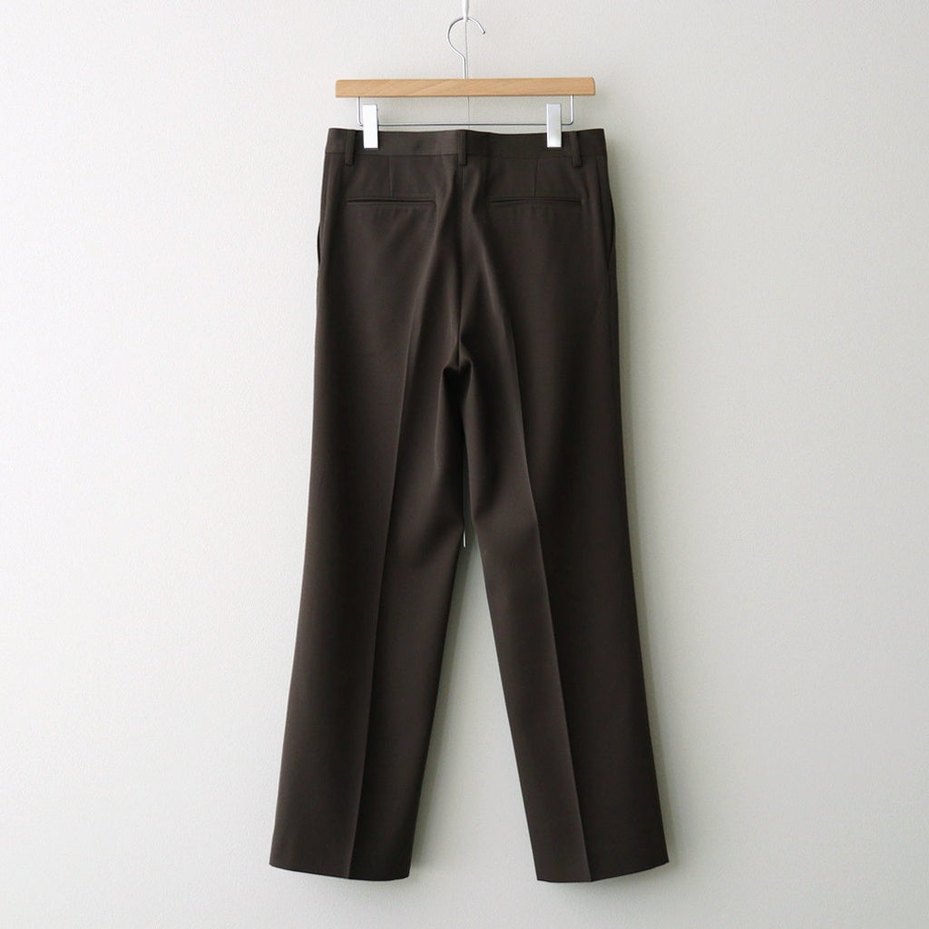LIGHT WOOL MAX GABARDINE SLACKS #DARK BROWN [A26AP05MG]