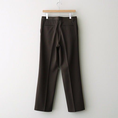 LIGHT WOOL MAX GABARDINE SLACKS #DARK BROWN [A26AP05MG]