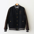LEATHER STUDIUM JACKET #BLACK x BROWN [25330210]