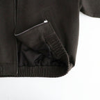 BABY CAMEL FLANNEL ZIP BLOUSON #DARK BROWN [A26AB03BF]