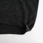 CASHMERE NEP KNIT POLO #MIX BLACK [A26AP02NE]